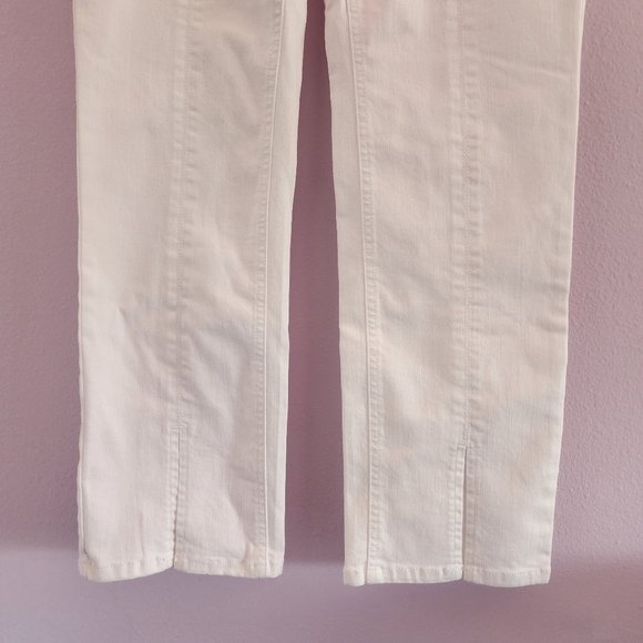 J. Mclaughlin Rainey straight leg jeans front seam kick flare ankle Lenght - Picture 4 of 12